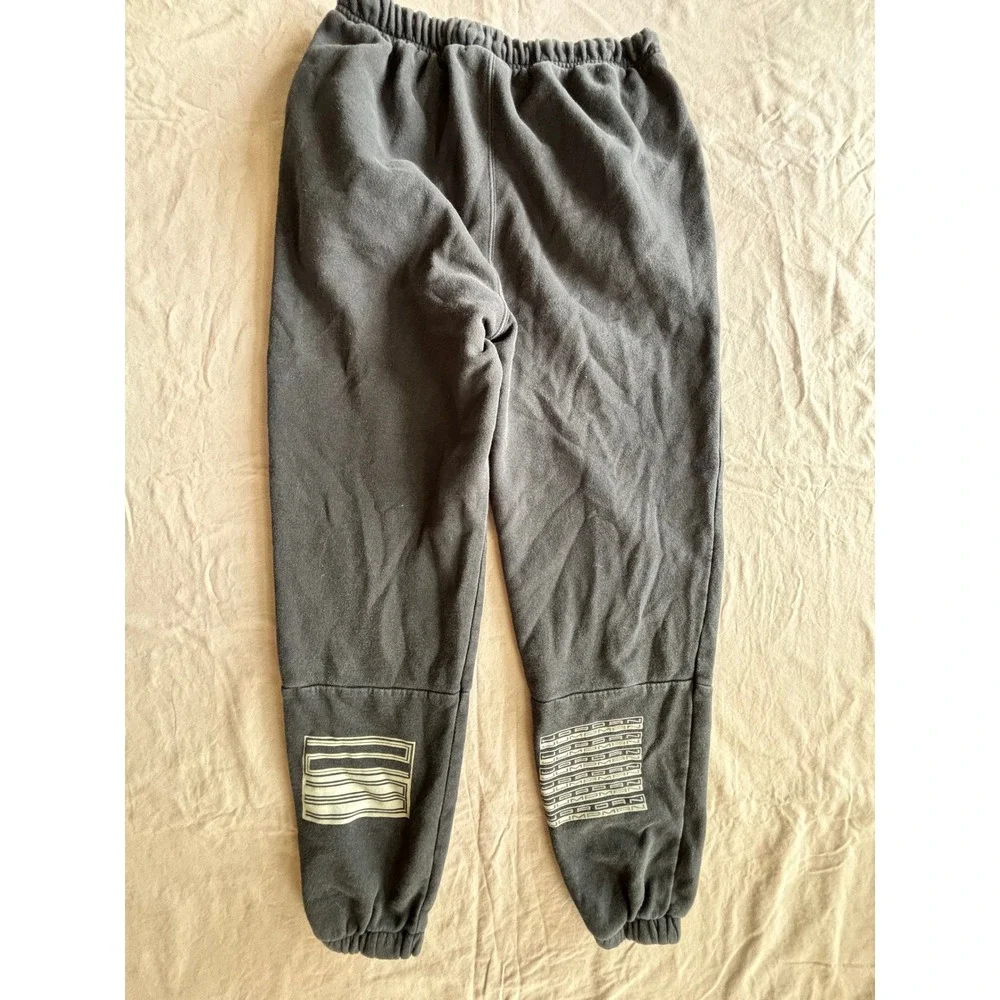 Nike Air Jordan Jumpman Sweatpants Faded Black Graphic Fleece Joggers Mens Small